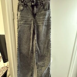 Fashion Nova Women's Gray Straight Jeans